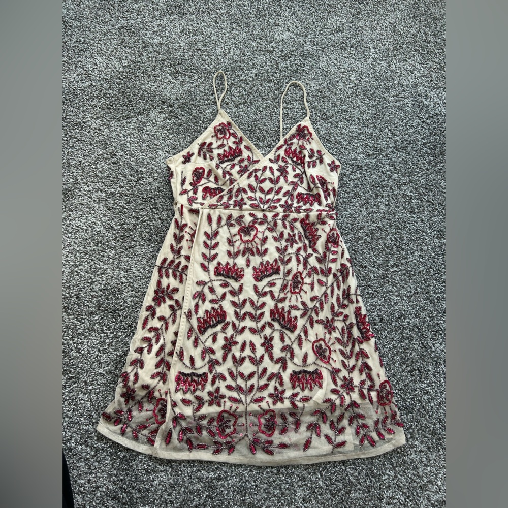 Beautiful beaded mini dress. NWT